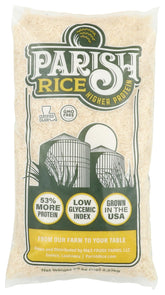 Parish White Rice 5lb bag: fluffy grains for curry and stir-fry.