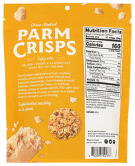 Parmcrisps Everything Cheese close-up texture: crisp, cheese-forward bite.