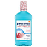 Parodontax Active Gum Health Mouthwash bottle with mint flavor for fresh breath.