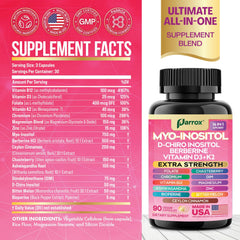 Parrox D-Chiro Inositol capsules close-up for daily wellness