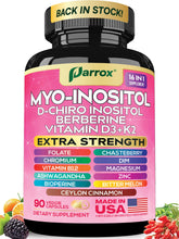 Parrox Myo Inositol bottle front emphasizing hormonal balance support