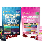 Parrox Soothe & Smooth Bundle Gummies pack in hand with mixed-berry flavor for daily wellness.