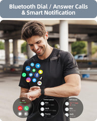 Parsonver Smart Watch tracks 100+ sport modes to tailor workouts and performance.