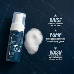 Dispense pump of Particle Face Wash for easy, mess-free use.