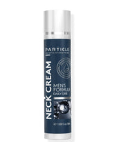 Particle Neck Cream in use for quick neck care absorption.