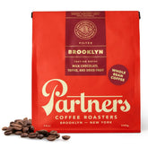 PARTNERS COFFEE ROASTERS Brooklyn Blend bag front, ideal for daily drip brewing.