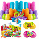 Partypom Prefilled Easter Eggs Candy, ready for quick, mess-free egg hunts.