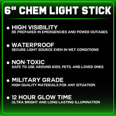 PartySticks emergency 6-inch glow light stick for quick bright backup.