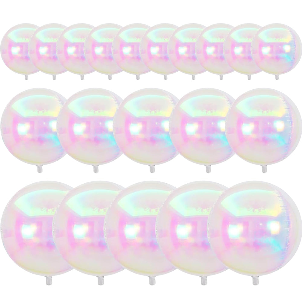 PartyWoo iridescent 10in foil balloon adding sparkling color to party decor