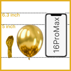 PartyWoo metallic gold balloons arch setup: perfect for arches and garlands