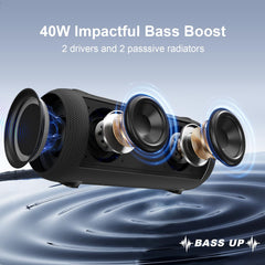 Passau dual full-range drivers and passive radiators enhance bass and clarity.