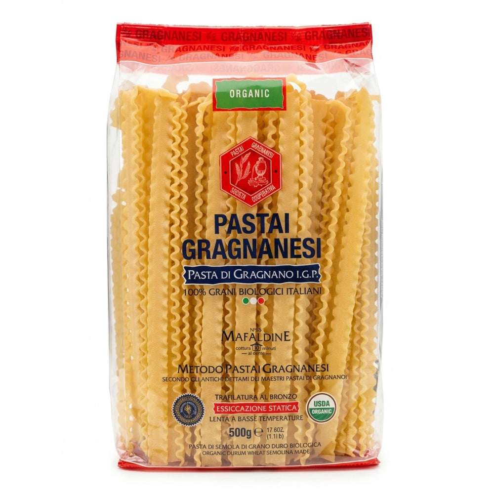 Pastai Gragnanesi Mafaldine pasta di Gragnano with sauce-clinging texture