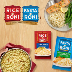 Pasta Roni Shells and White Cheddar cooked plate with creamy sauce