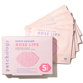Patchology Serve Chilled Rose Lip Mask pack shot showing hydration