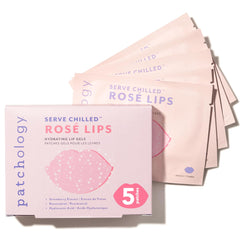 Patchology Serve Chilled Rose Lip Mask pack shot showing hydration