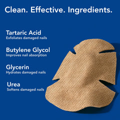 PatchRx Nighttime Renewal patch closeup on nail surface for at-home use