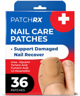 PatchRx Nighttime Renewal packaging showing discreet overnight nail patch