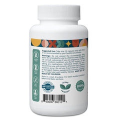 Pattern Wellness odorless garlic bottle shown for convenient immune support routines.
