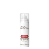 Paul Mitchell Hot Off The Press spray creating a protective barrier against heat during styling.