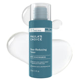 Paula's Choice Skin Balancing Toner bottle pour highlighting pore-refining action for combo skin.