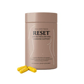 Paulina Fitness Reset AM bottle front showing label for metabolism support.