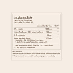 Paulina Fitness Reset AM label detail focusing on ingredients and safety.