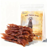 Pawmate jerky canard – tranches naturelles pour récompenser pendant l’entraînement.