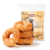Pawmate large-breed donut ring close-up showing textured surface that may help clean teeth.
