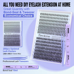 Pawotence Lash Bond and Seal tube for secure cluster holds