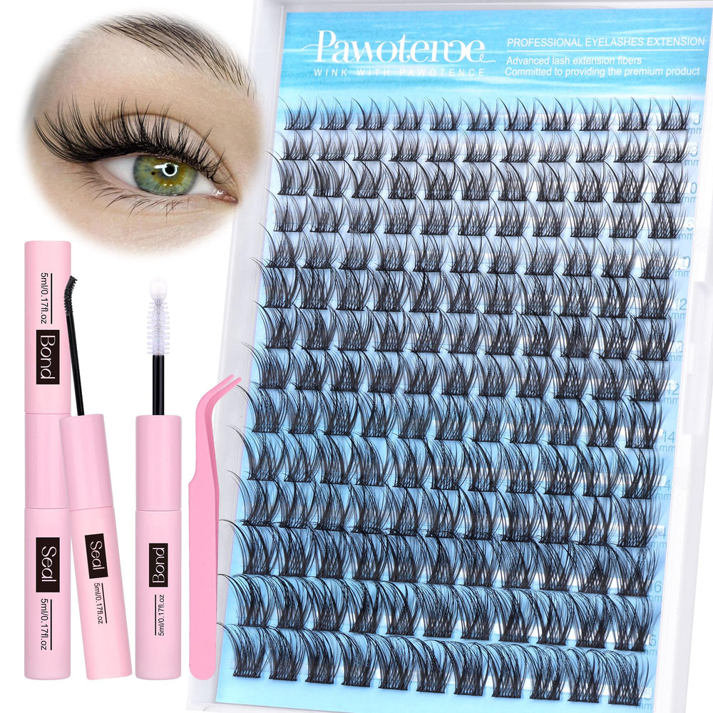 Pawotence Lash Clusters Kit contents for at-home eyelash DIY