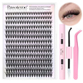 Pawotence lash extension kit box shows at-home application essentials.