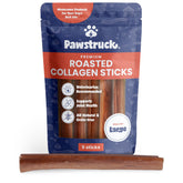 Pawstruck collagen sticks 11-12 inch beef chew for dogs with long-lasting engagement.