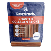 Pawstruck Collagen Sticks bag view shows single-ingredient beef chew for dogs