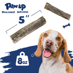 PAWUP hand-rolled cod skin snack, natural flavor loved during training and play.