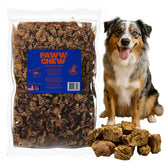 Paww Chew Beef Lung Treats package shows single-ingredient formula for easy training.