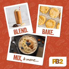 PB2 Crunchy Powdered Peanut Butter on yogurt bowl, a flavorful topping idea.