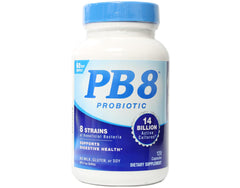 PB8 Probiotic three-bottle set shown side by side for ongoing use