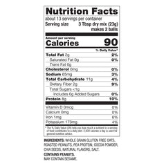 PBfit ingredients close-up with chia seeds and oats for wholesome texture