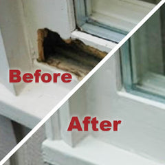 Overhead application of PC-Woody with high tack before curing.