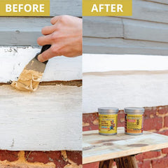 Repaired rotted wood area using PC-Woody for durable restoration