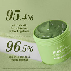 P.CALM bubble mask releasing carbonated foam to lift impurities from pores