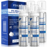 Pdam Minoxidil foam bottle closeup for home use