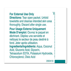 Portable travel kit featuring PDI Castile Soap Towelettes for quick cleansing