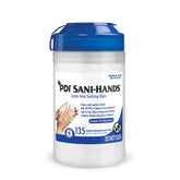PDI SaniHands ALC canister front view for quick hand sanitizing on the go.