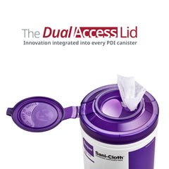 PDI wipes being used on a workstation to sanitize equipment