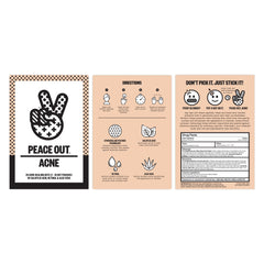 Peace Out Acne Healing Dots work overnight to support healing while you sleep