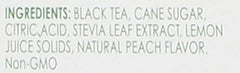 Peach Iced Tea poured over ice reveals a bright, balanced flavor.