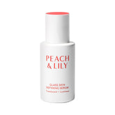 Peach & Lily Glass Skin Serum bottle on clean surface, suggesting radiant hydration