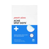 Peach Slices Acne Spot Dots pack with three sizes fits on blemishes for discreet coverage.
