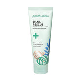 Peach Slices Snail Rescue Cleanser bottle with gentle purifying gel for daily cleanse